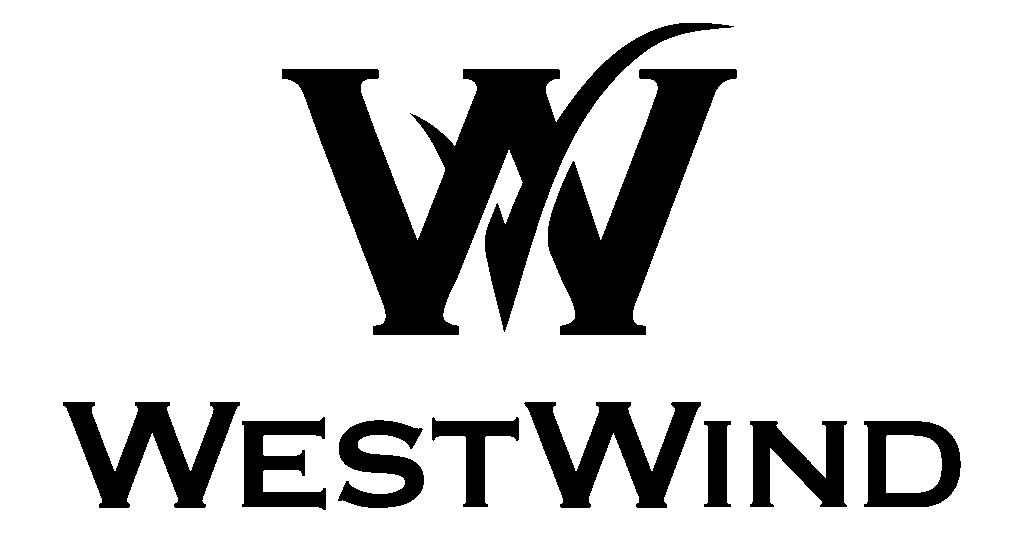 Westwind logo stacked black